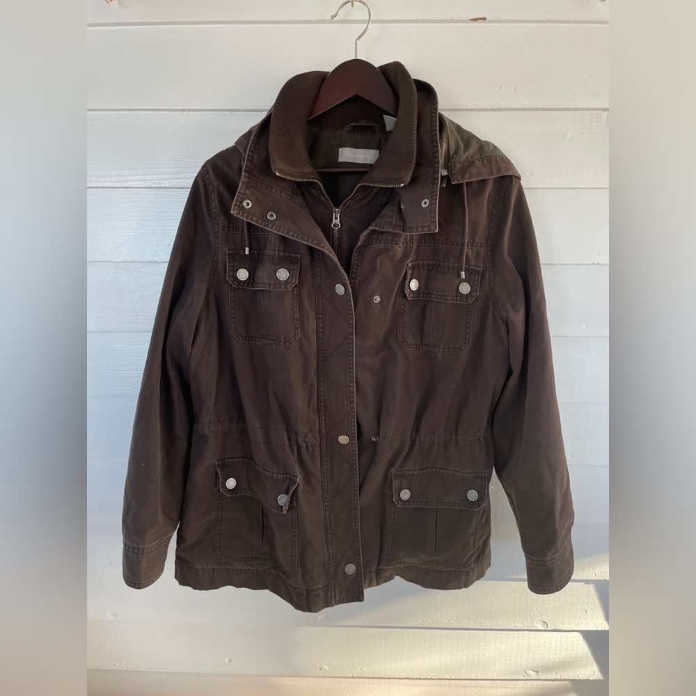 Liz Claiborne Brown Utility Jacket